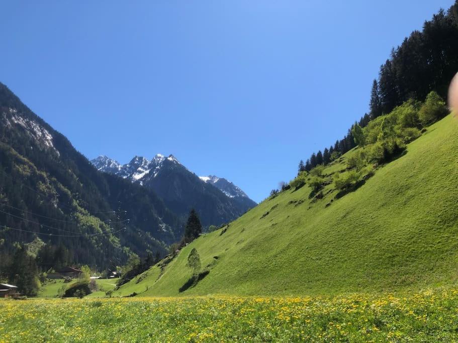 Ferienhaus Zillertal Panorama Blick Balkon Sauna Zellberg Εξωτερικό φωτογραφία