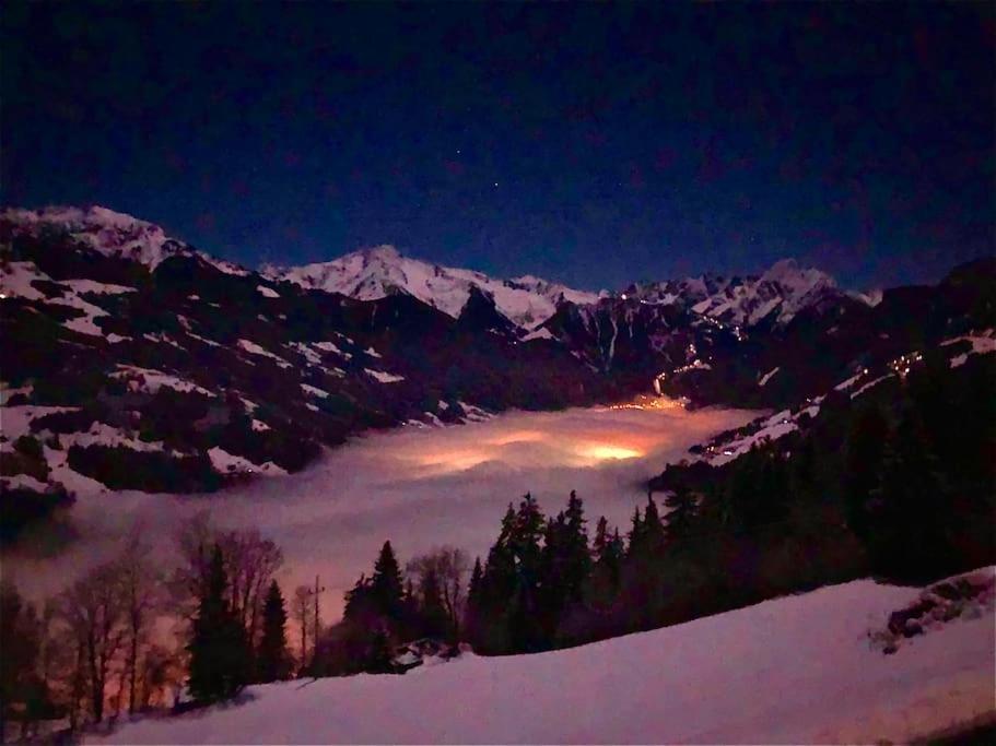 Ferienhaus Zillertal Panorama Blick Balkon Sauna Zellberg Εξωτερικό φωτογραφία