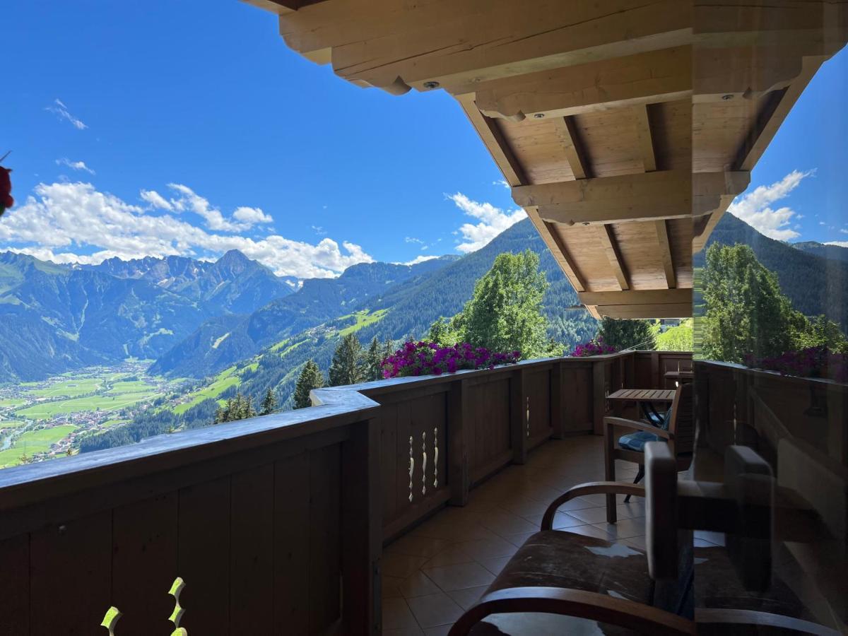 Ferienhaus Zillertal Panorama Blick Balkon Sauna Zellberg Εξωτερικό φωτογραφία